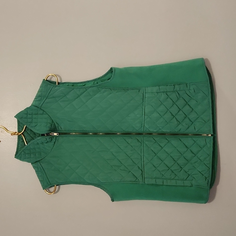 Gorgeous Green quilted vest